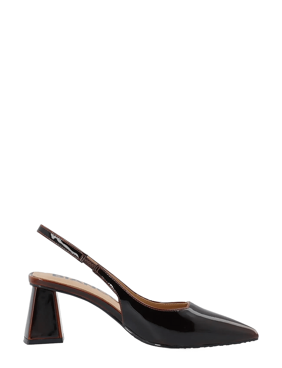 Bianco - BIAMARALYN Slingback Pull Up Patent - brown pull up patent - 3