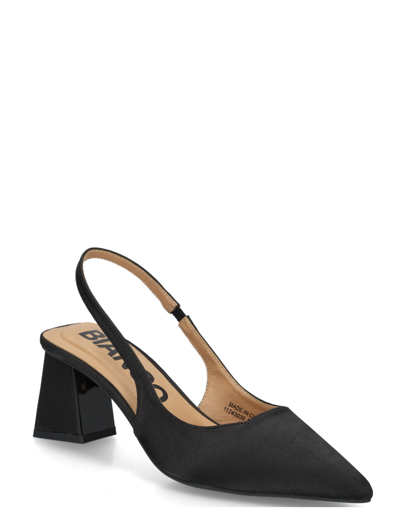Bianco BIAMARALYN Slingback Satin - Shoes - BLACK / black