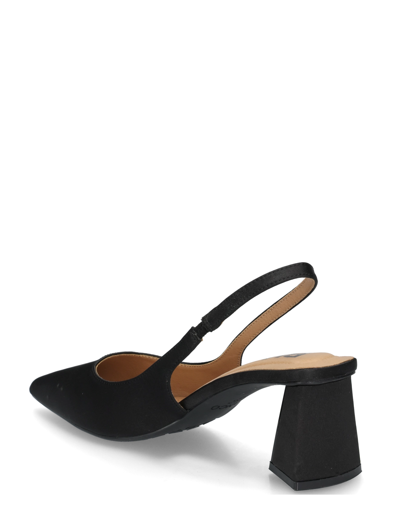 Bianco - BIAMARALYN Slingback Satin - black - 1