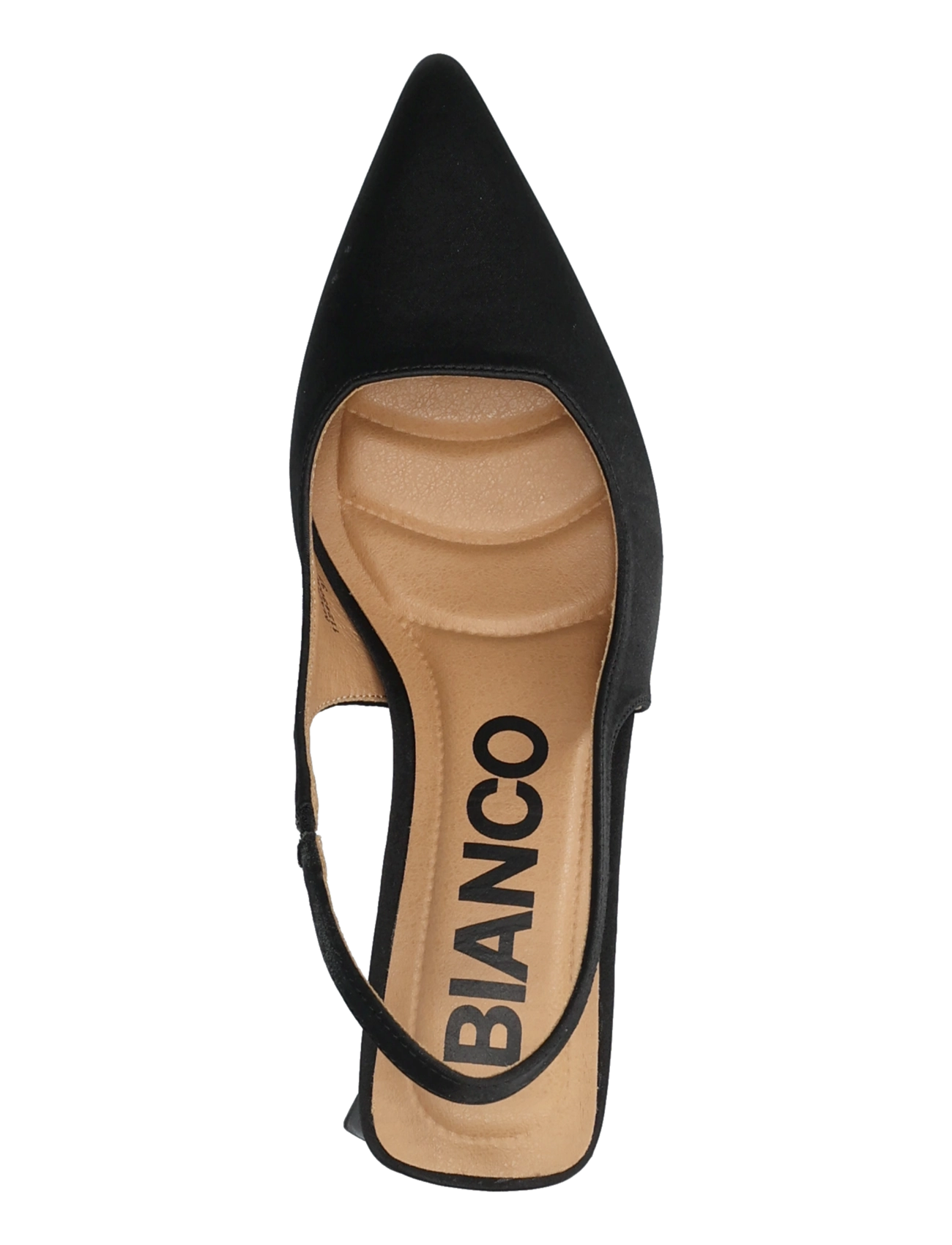 Bianco - BIAMARALYN Slingback Satin - black - 3