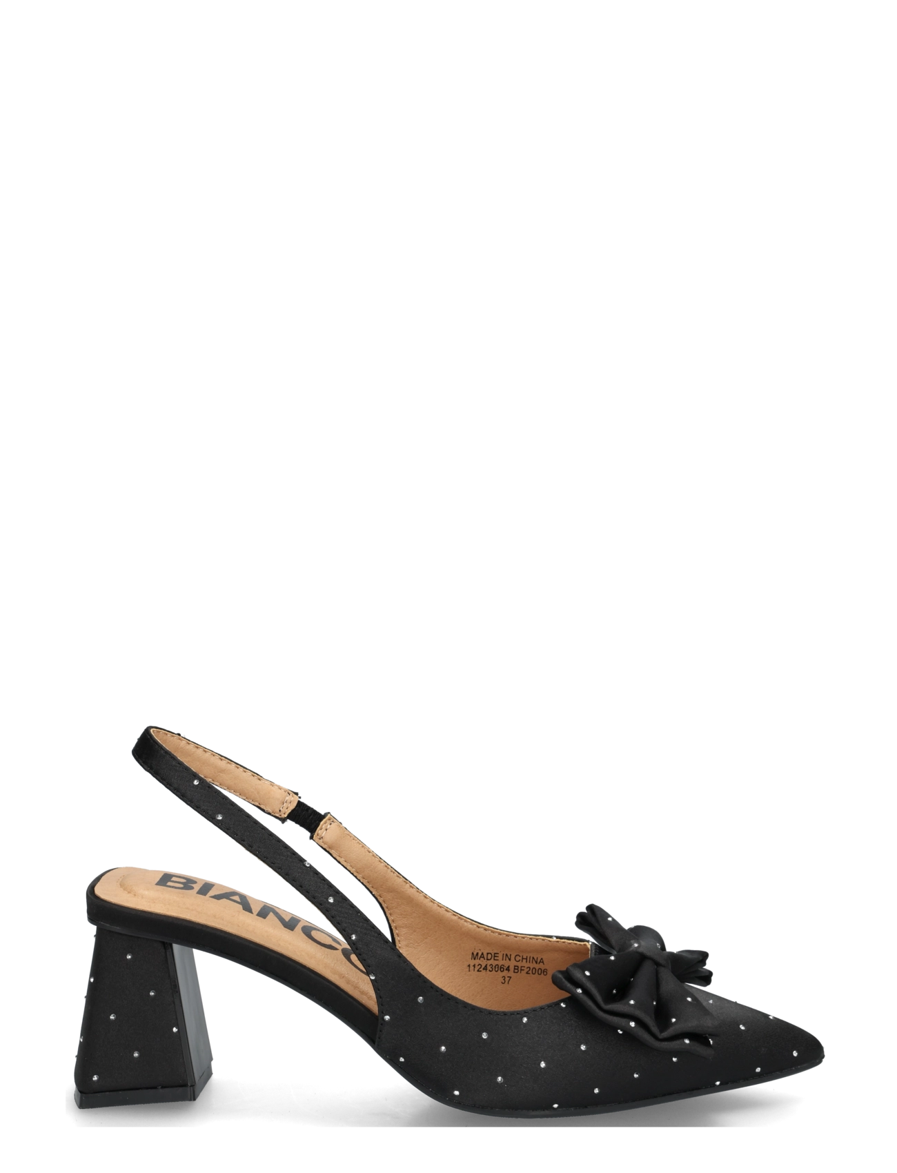 BIANCO Biamaralyn Slingback Bow Rhinestone Satin pumps dam – bild 3