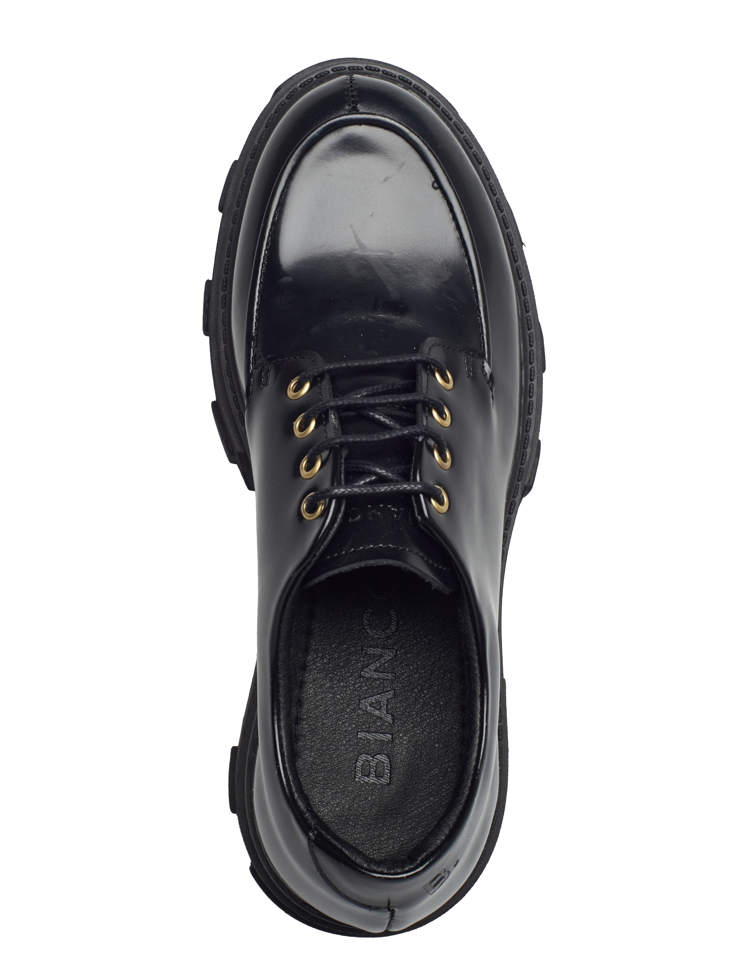 Bianco - BIAGINNY Moc Toe Shoe Polido - black - 3