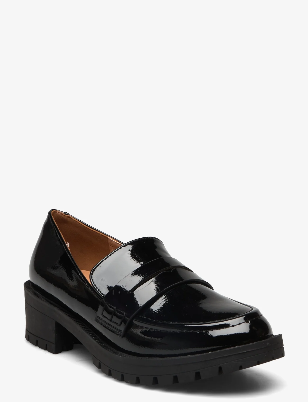 Bianco - BIAPEARL Simple Penny Loafer Patent Aquarius - instappers - black - 0
