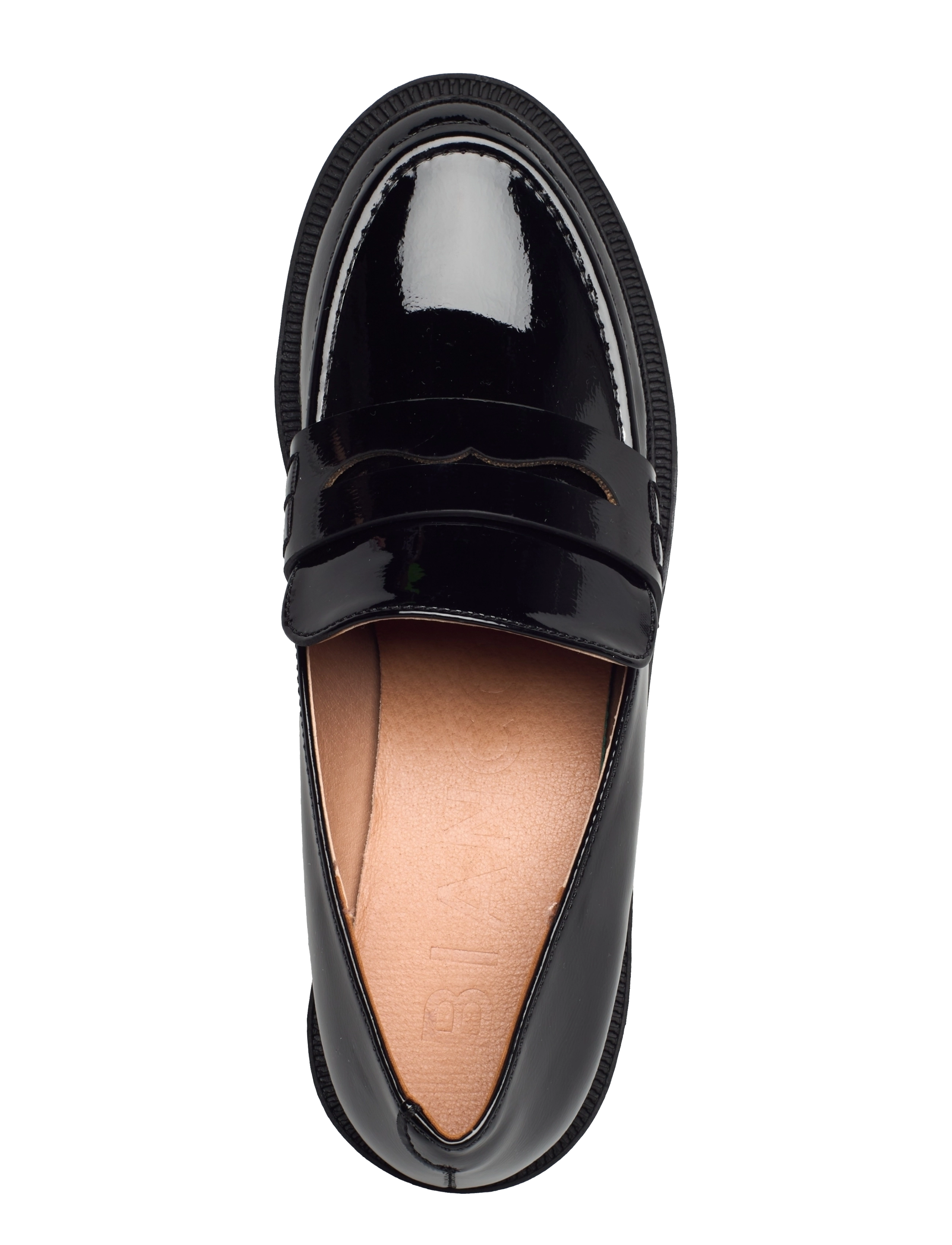 Bianco - BIAPEARL Simple Penny Loafer Patent Aquarius - fashion trends - black - 3