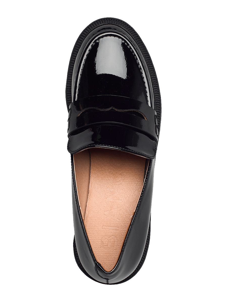 Bianco - BIAPEARL Simple Penny Loafer Patent Aquarius - modetrender - black - 3