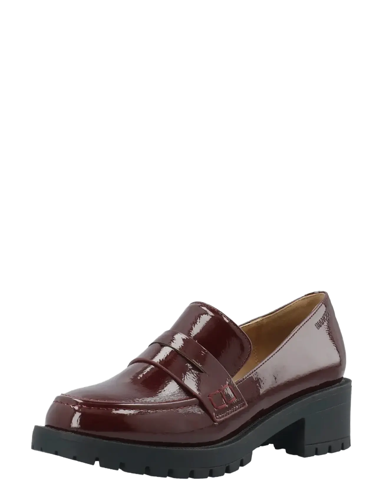 Bianco - BIAPEARL Simple Penny Loafer Patent Aquarius - mode trends - burgundy - 2
