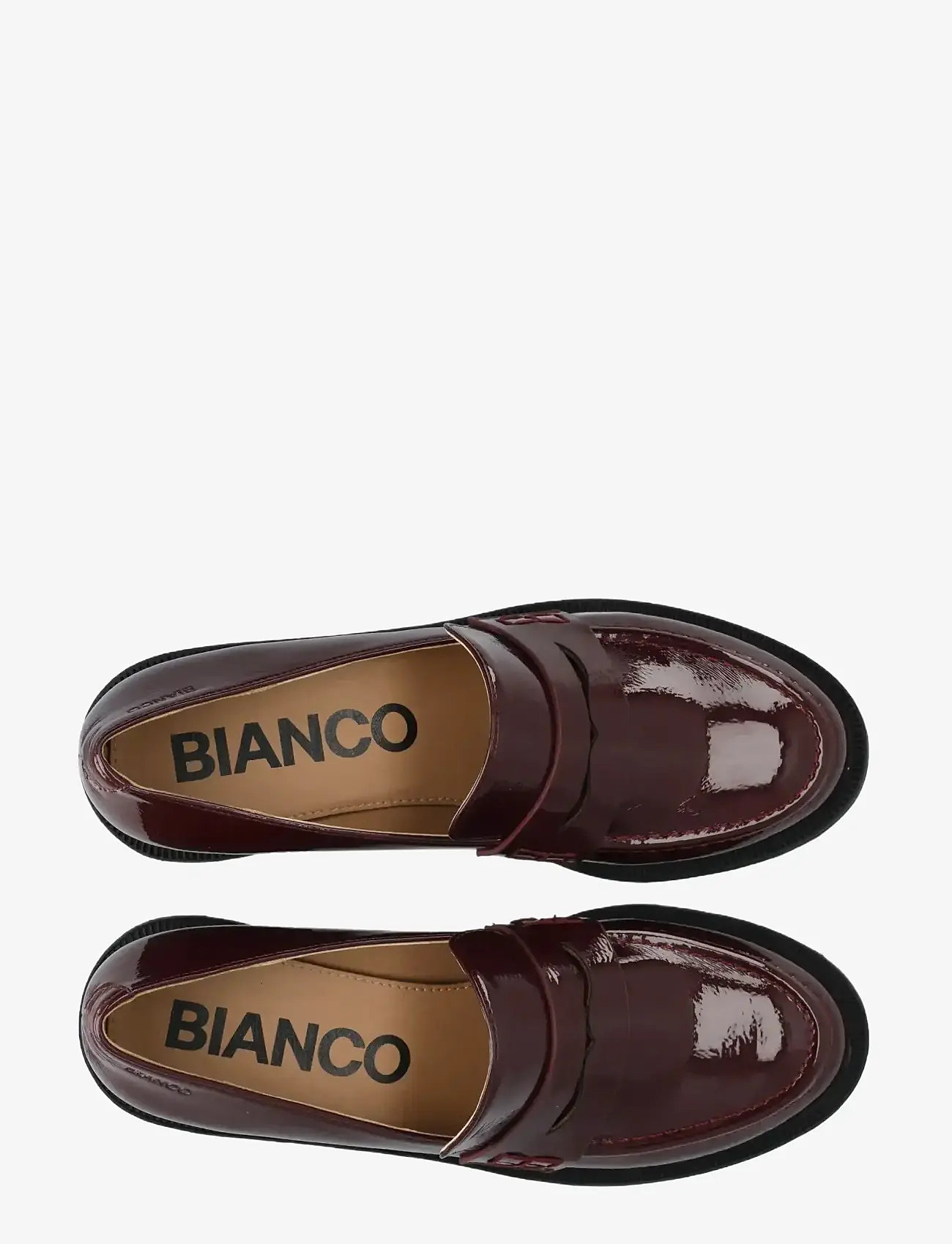 Bianco - BIAPEARL Simple Penny Loafer Patent Aquarius - speciella tillfällen - burgundy - 4
