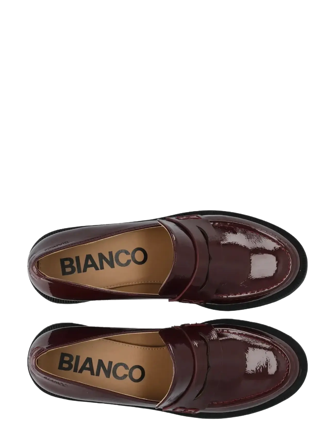 Bianco - BIAPEARL Simple Penny Loafer Patent Aquarius - mode trends - burgundy - 4