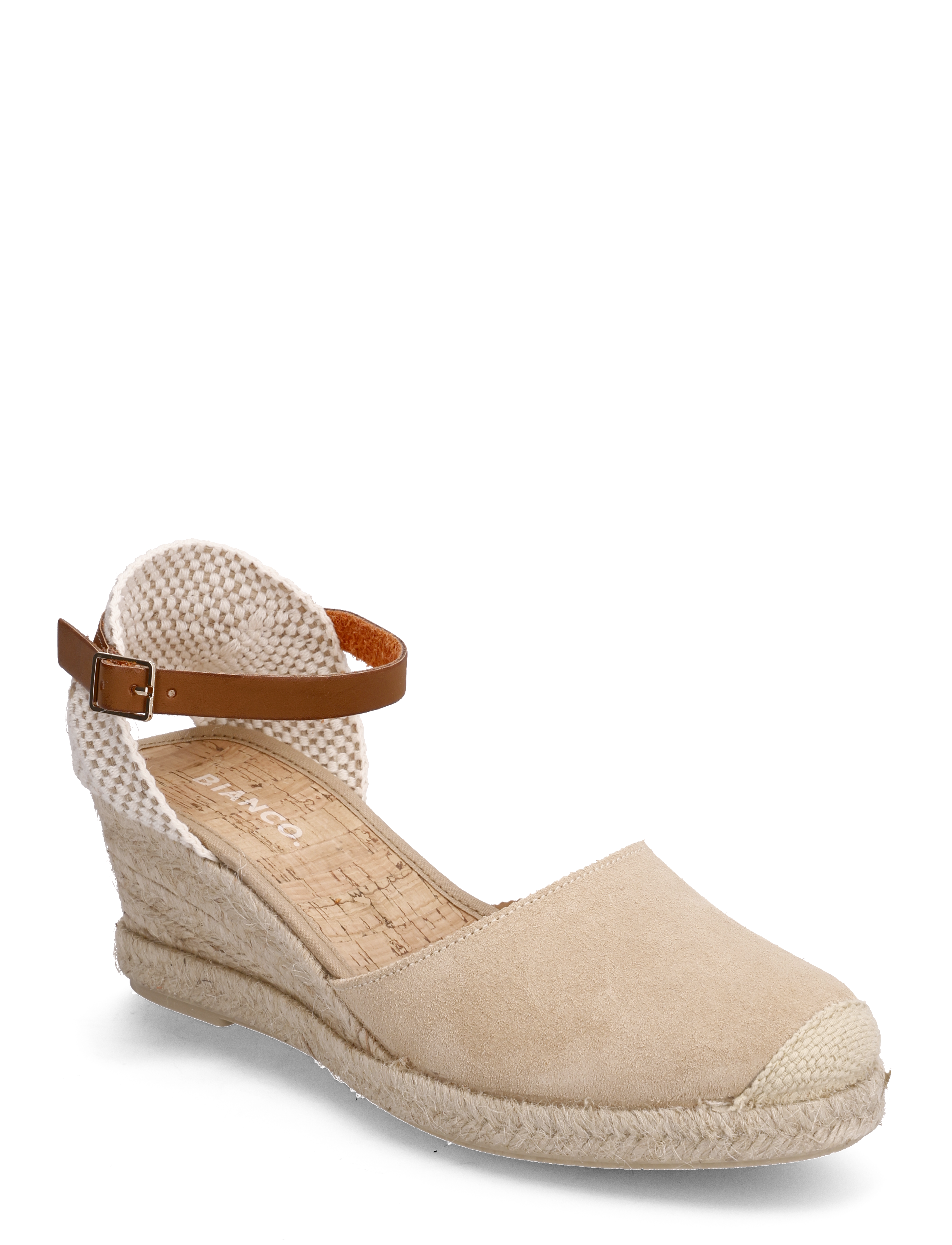 Bianco - BIAANNA Mix Espadrille Heel Suede - sand - 0