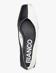 Bianco - BIADIANA Square Ballerina Geranium PU - party wear at outlet prices - black white - 3