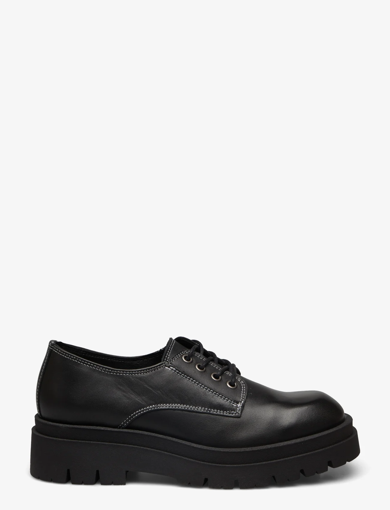 Bianco - BIAKWAMIE Laced up Shoe Crust - zempapēžu apavi - black - 1