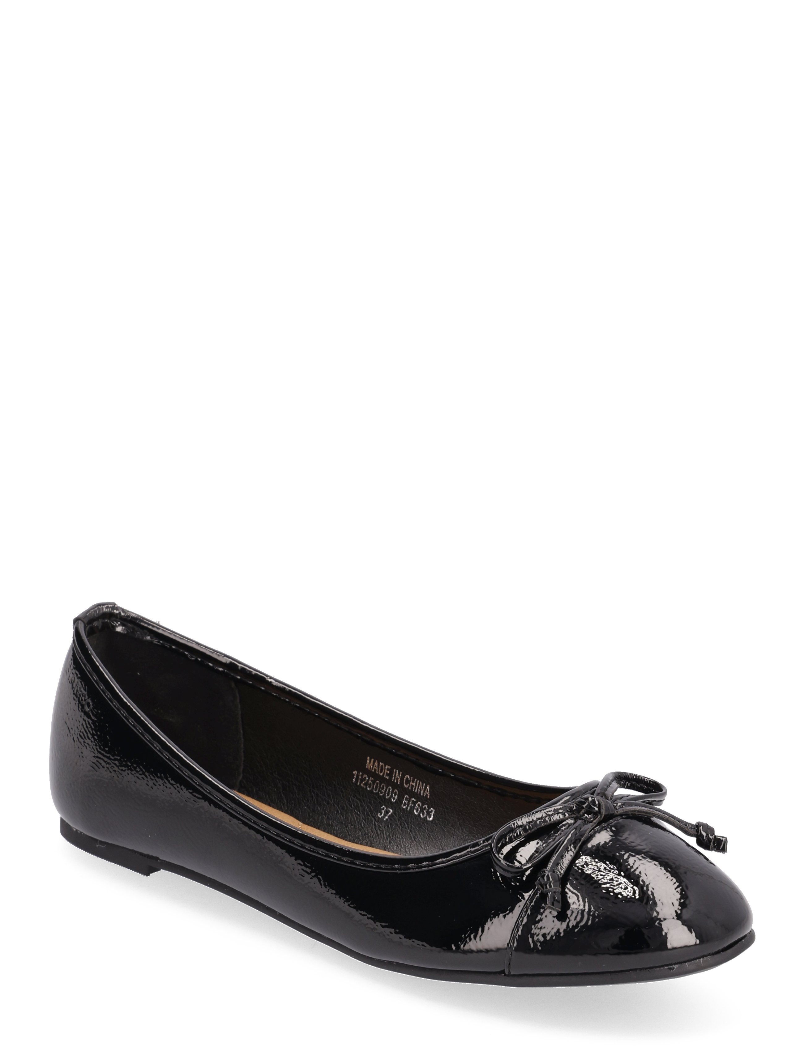 BIANCO Biaceline Ballerina Toecap Patent Schwarz - 36 - Damen