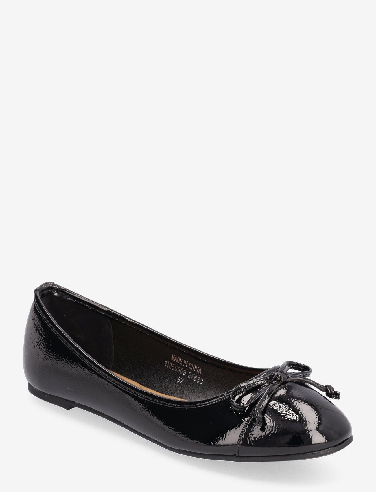 Bianco - BIACELINE Ballerina Toecap Patent - special occasions - black - 1