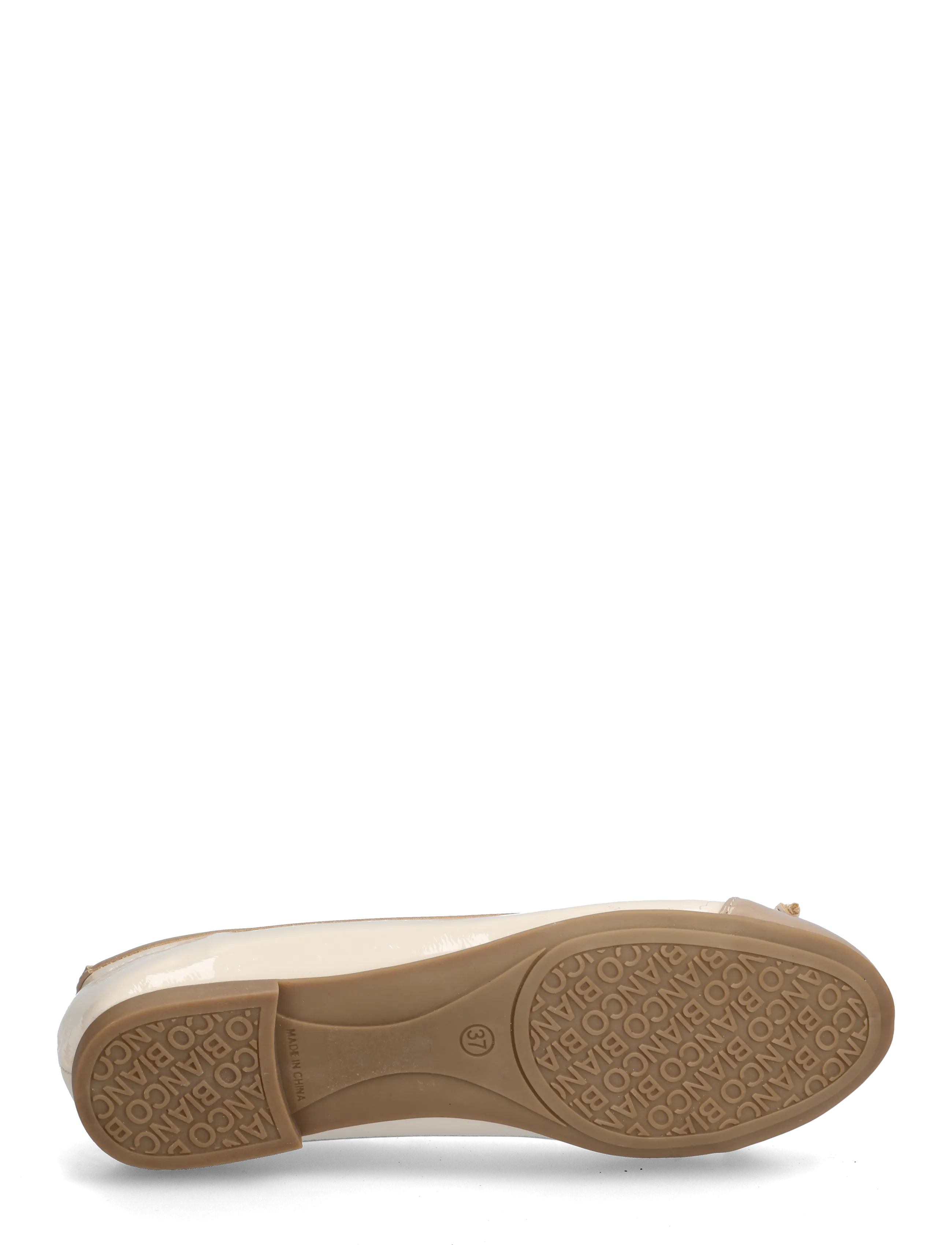 Bianco - BIACELINE Ballerina Toecap Patent - særlige begivenheder - off white nougat - 4