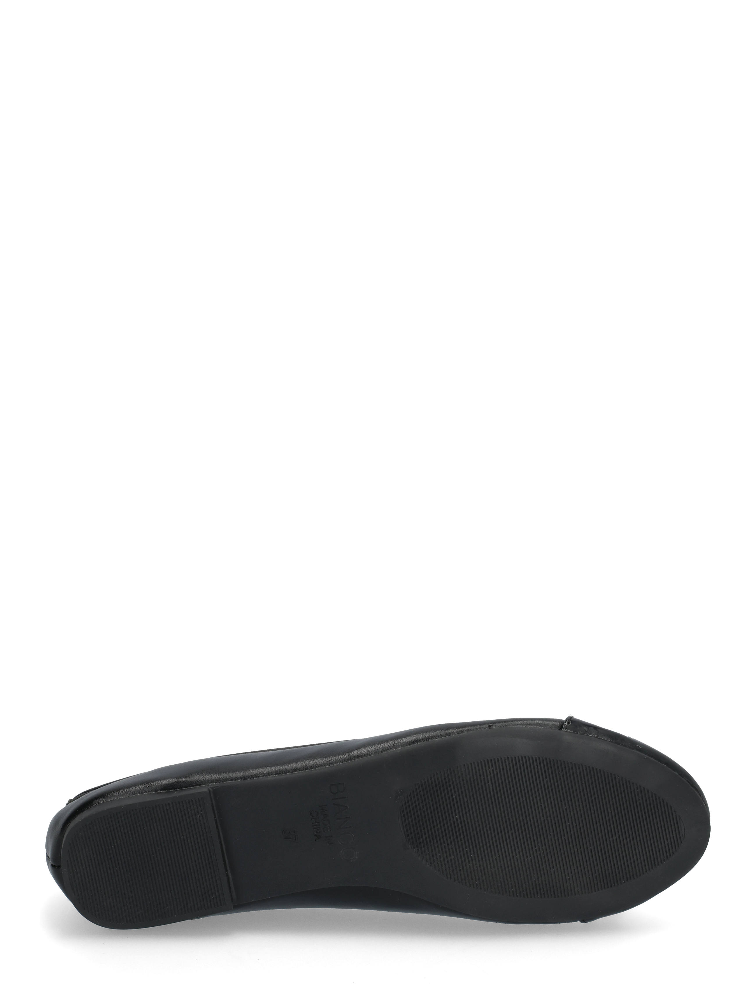 Bianco - BIACELINE Ballerina Toecap Faux Leather - black/black patent - 4