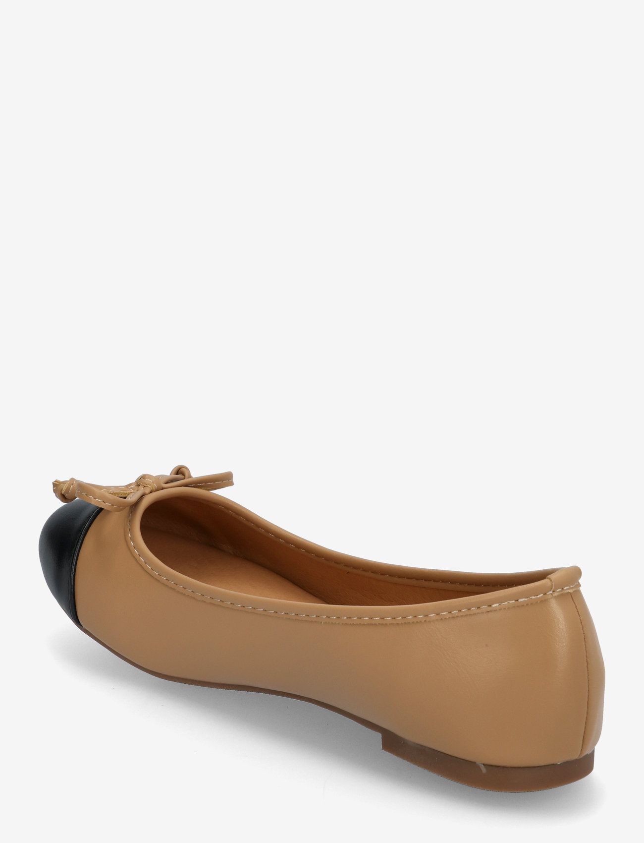 Bianco - BIACELINE Ballerina Toecap Faux Leather - særlige begivenheder - nude/black - 2