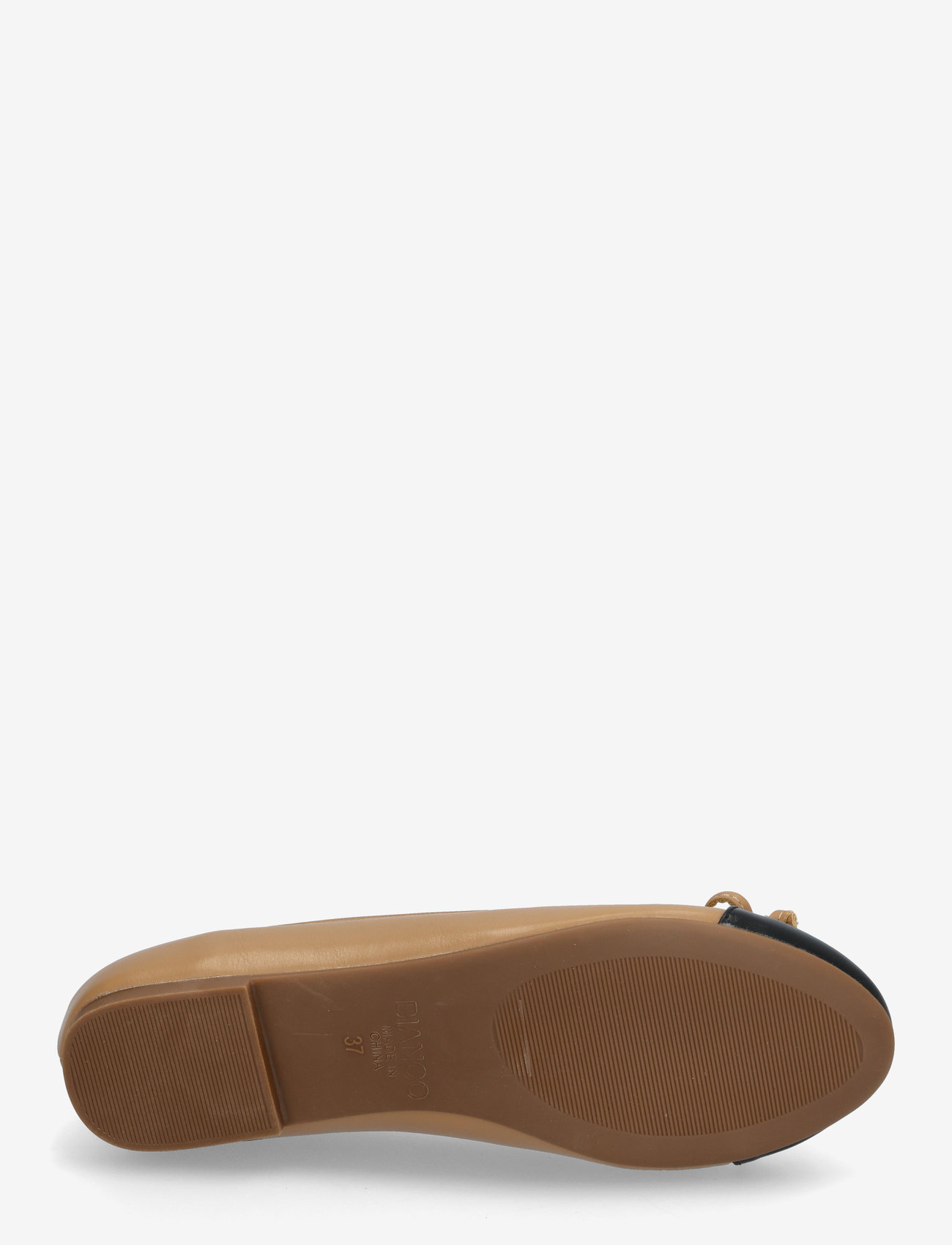 Bianco - BIACELINE Ballerina Toecap Faux Leather - særlige begivenheder - nude/black - 4