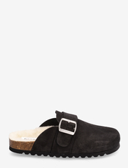 Bianco - BIAOLIVIA Mule Warmlined Suede - syntymäpäivälahjat - black - 1