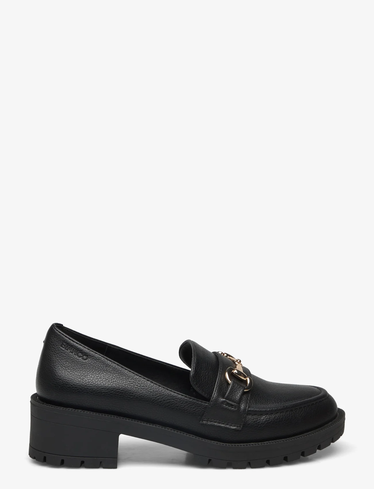 Bianco - BIAPEARL Snaffle Loafer Faux Leather - loafers med hæl - black - 1