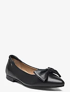 BIATRACEY Bow Flats Smooth Leather - BLACK