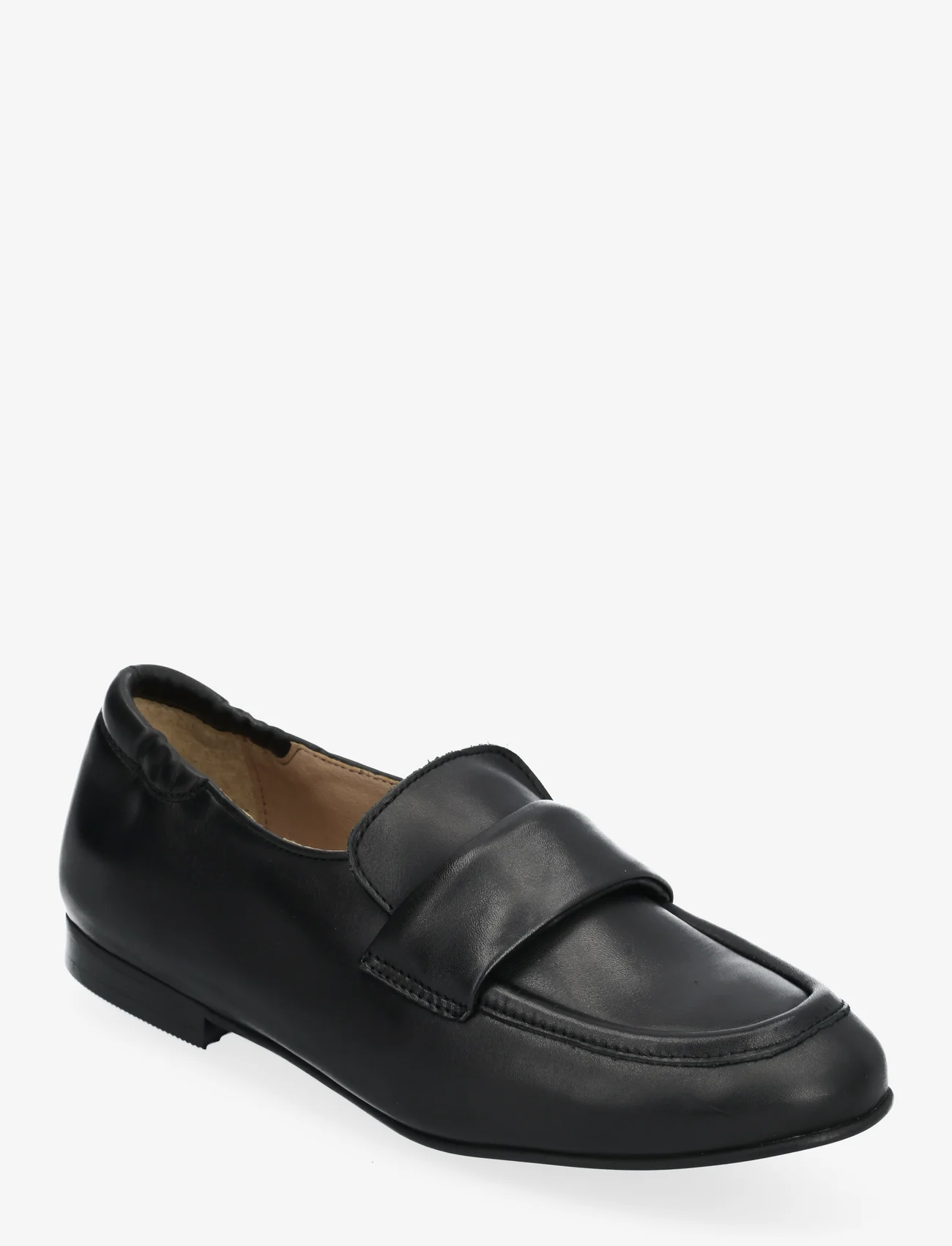 Bianco - BIAAMALIE Padded Loafer Smooth Leather - verjaardagscadeaus - black - 0