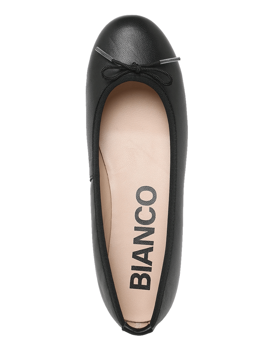 Bianco - BIAMADISON Ballerina Smooth Leather - special occasions - black - 3