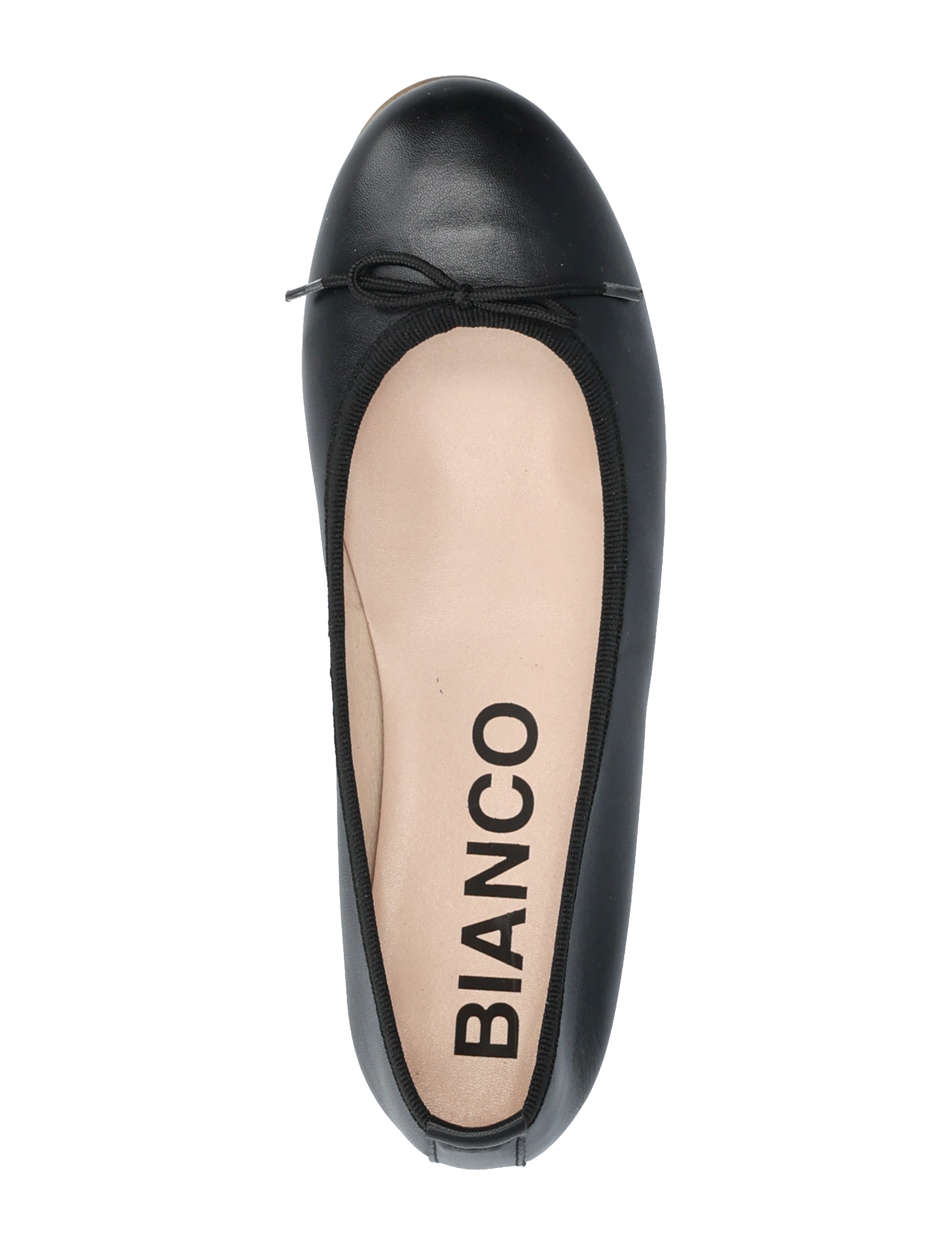 Bianco - BIAMADISON Ballerina Smooth Leather - special occasions - black - 3