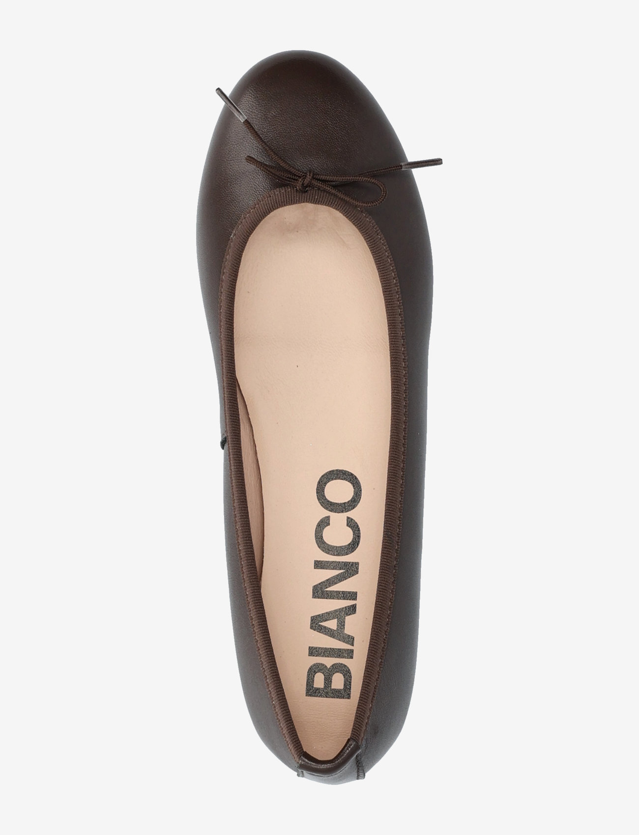Bianco - BIAMADISON Ballerina Smooth Leather - særlige begivenheder - brown - 3