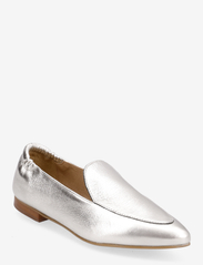 Bianco - BIATRACEY Leather Loafer Metallic - loafers - silver - 0