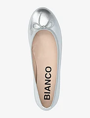 Bianco - BIAMADISON Ballerina Metallic Leather - festtøj til outletpriser - metallic silver - 3