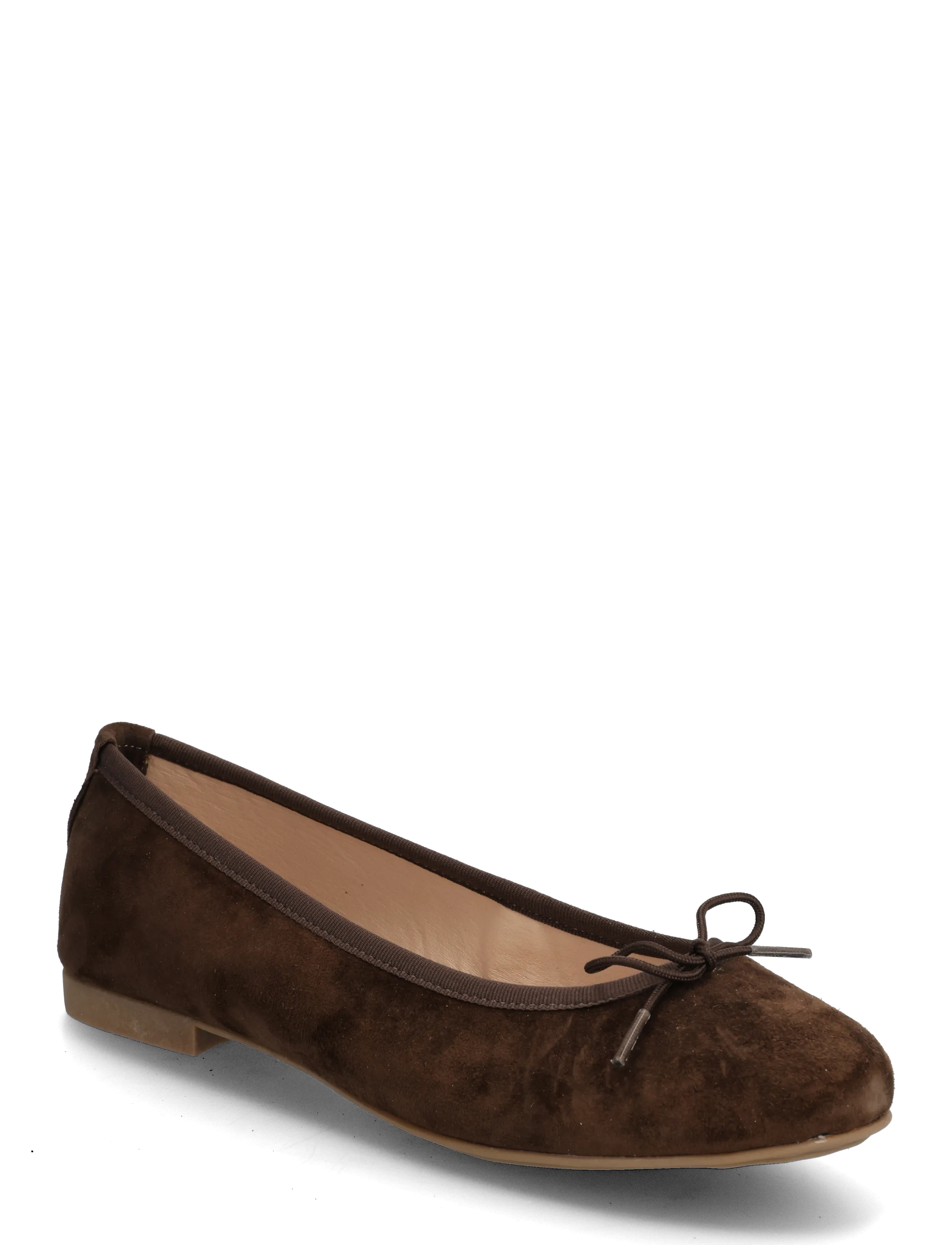 Bianco BIAMADISON Ballerina Suede - Festtøj - BROWN / brown