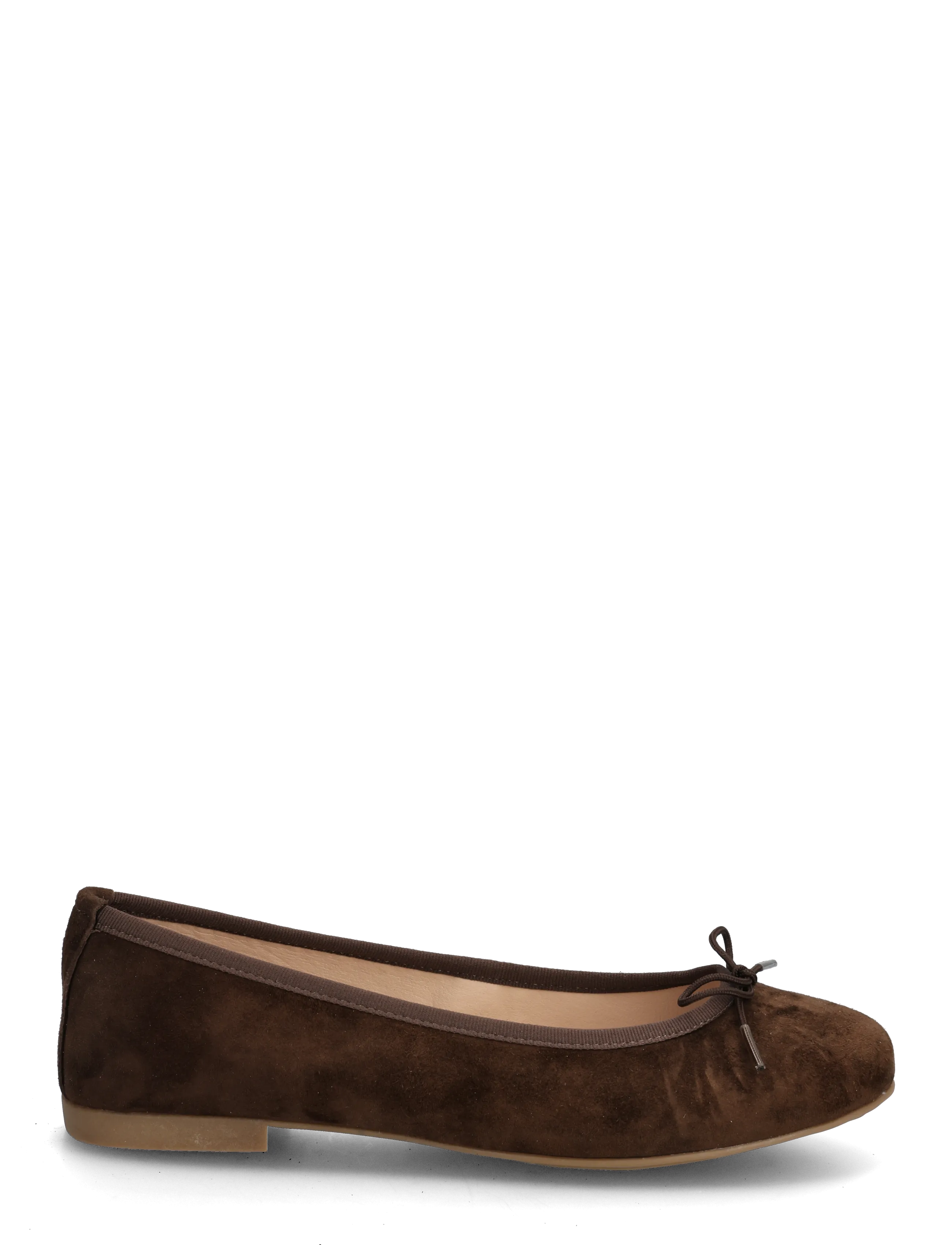 Bianco - BIAMADISON Ballerina Suede - konfirmasjon - brown - 1
