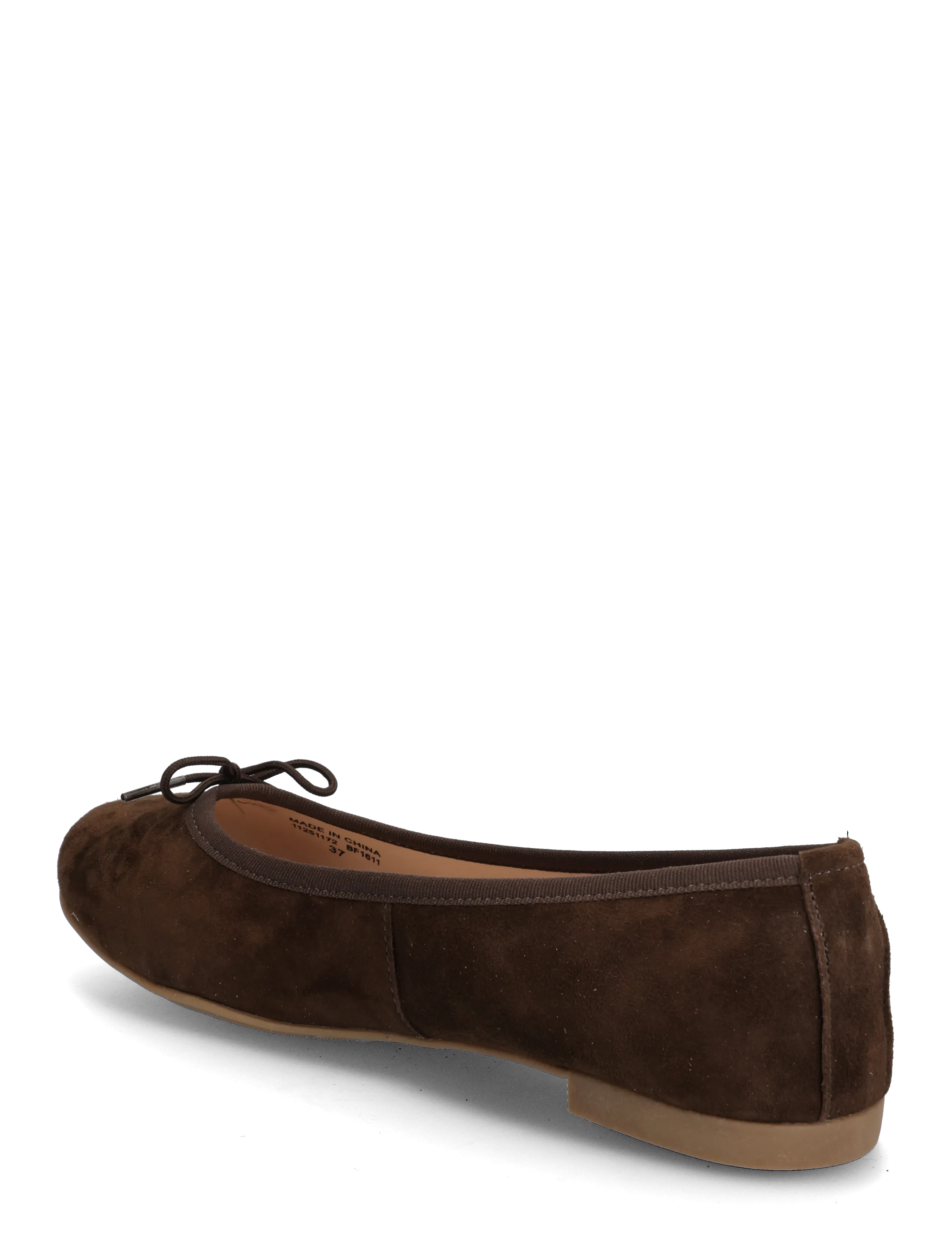 Bianco - BIAMADISON Ballerina Suede - konfirmasjon - brown - 2