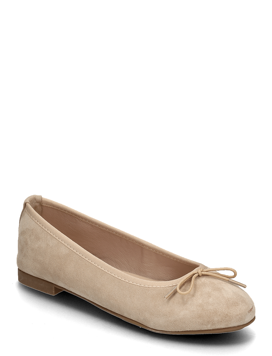 Bianco - BIAMADISON Ballerina Suede - konfirmation - sand - 0