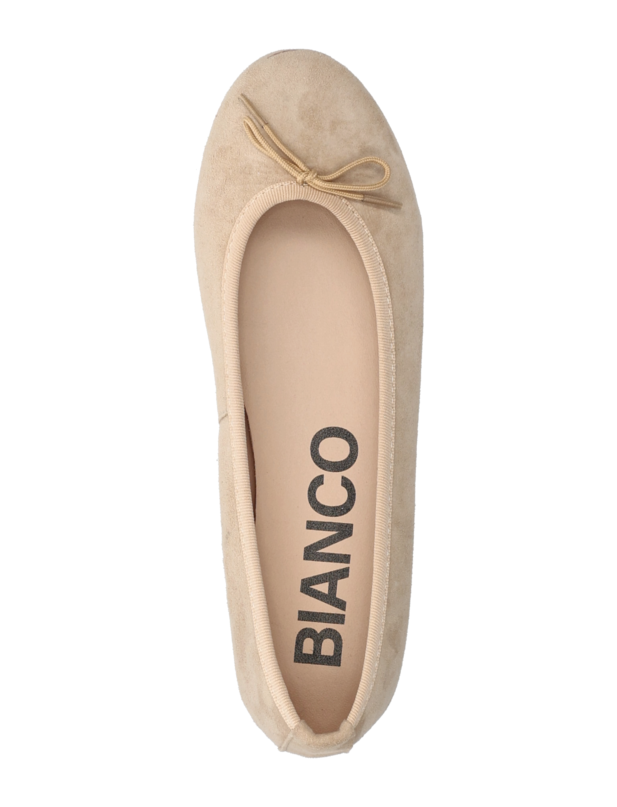 Bianco - BIAMADISON Ballerina Suede - konfirmation - sand - 3
