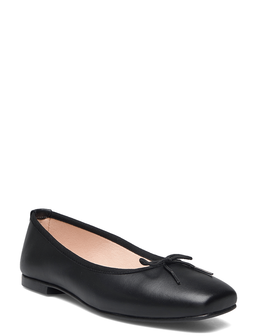Bianco - BIAEMILY Karré Ballerina Smooth Leather - black - 1