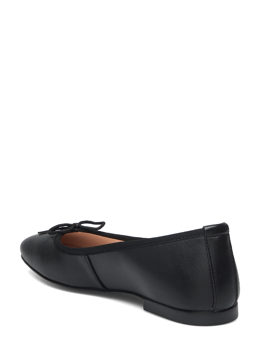 Bianco - BIAEMILY Karré Ballerina Smooth Leather - black - 3