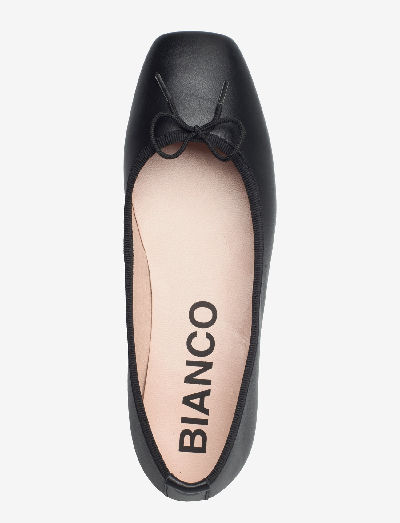 Bianco - BIAEMILY Karré Ballerina Smooth Leather - black - 4