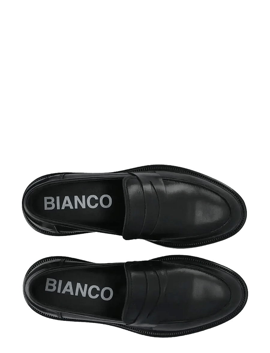 Bianco - BIAADDA Penny Loafer Smooth Leather - black - 4
