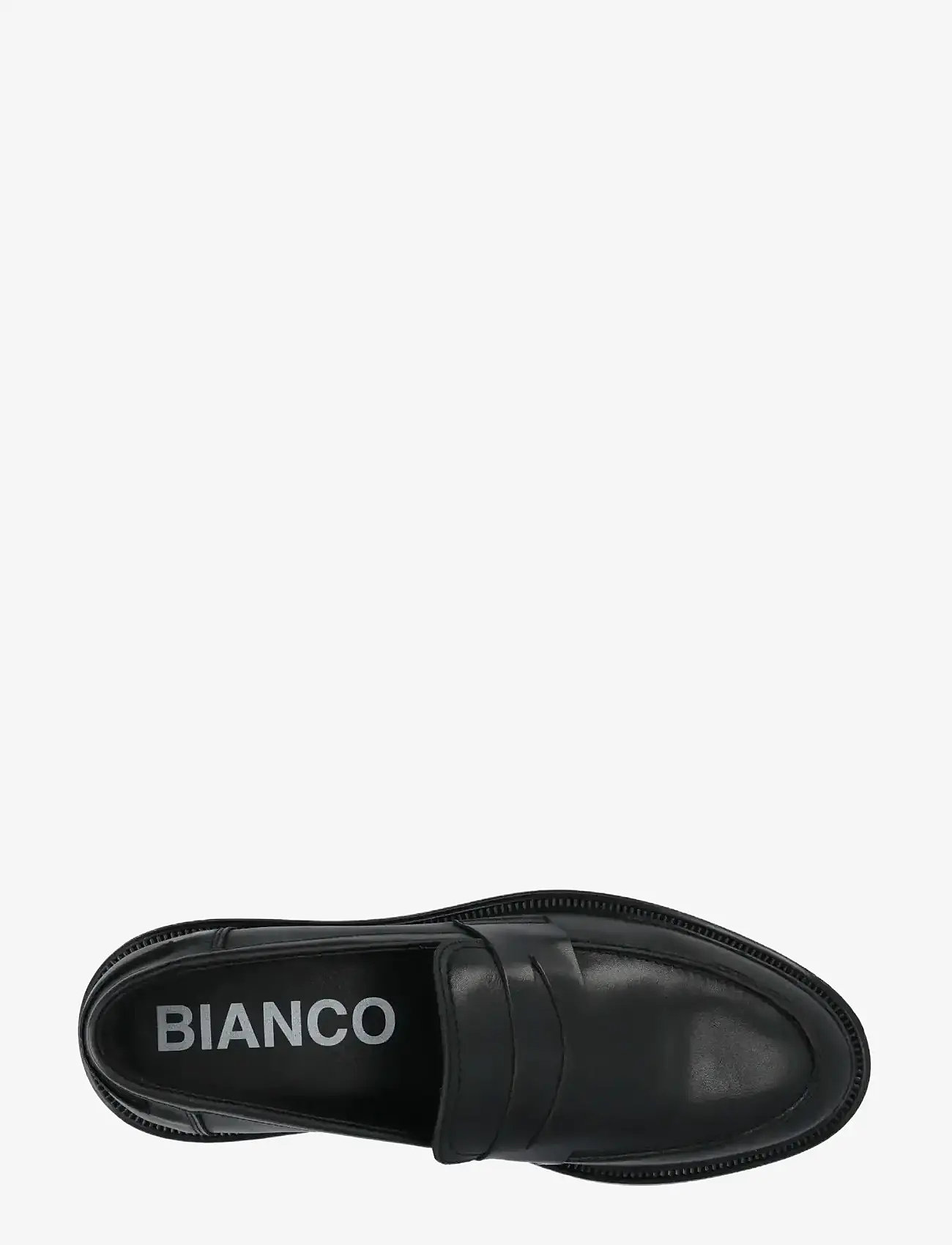 Bianco - BIAADDA Penny Loafer Smooth Leather - black - 5
