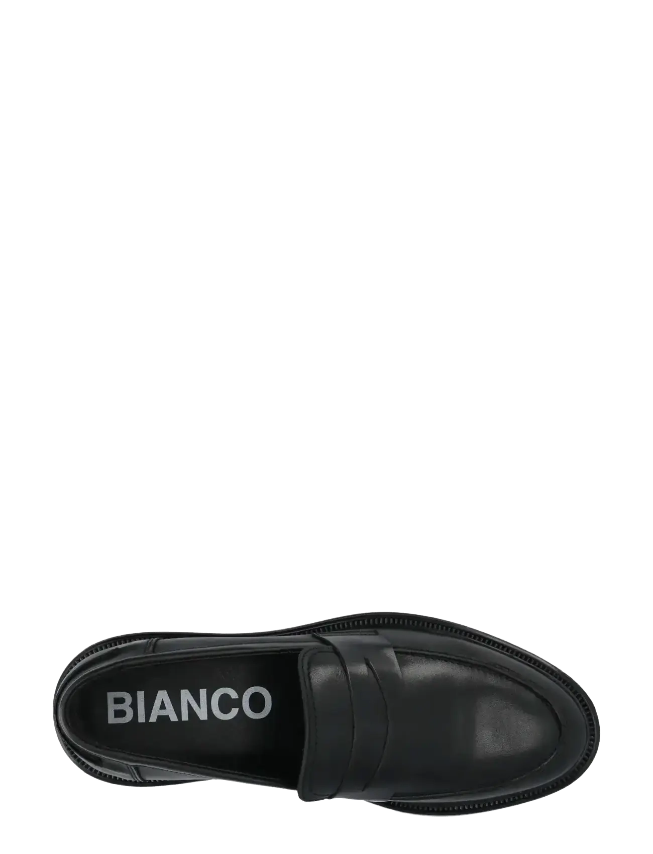 Bianco - BIAADDA Penny Loafer Smooth Leather - black - 5