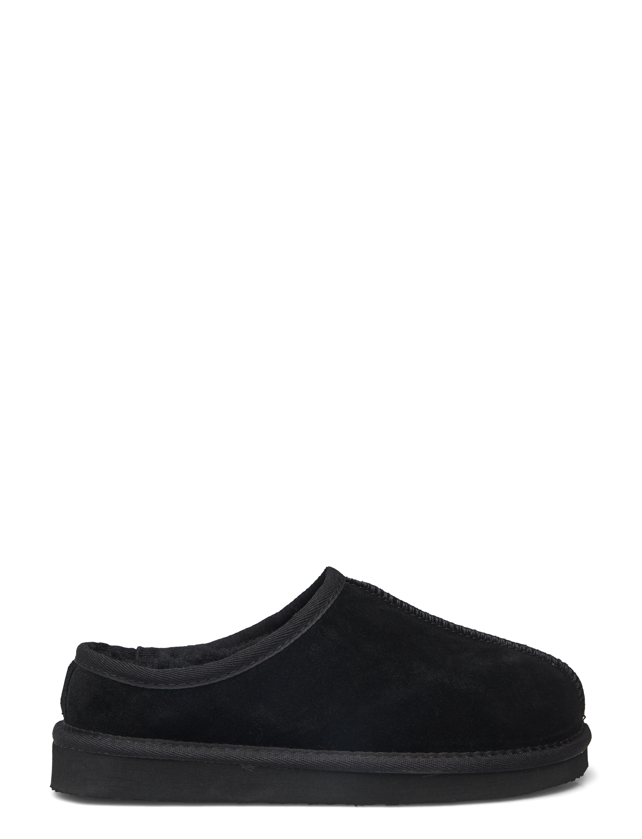 Bianco - BIASNOW Slip In Shoe Suede - flade mules - black - 1