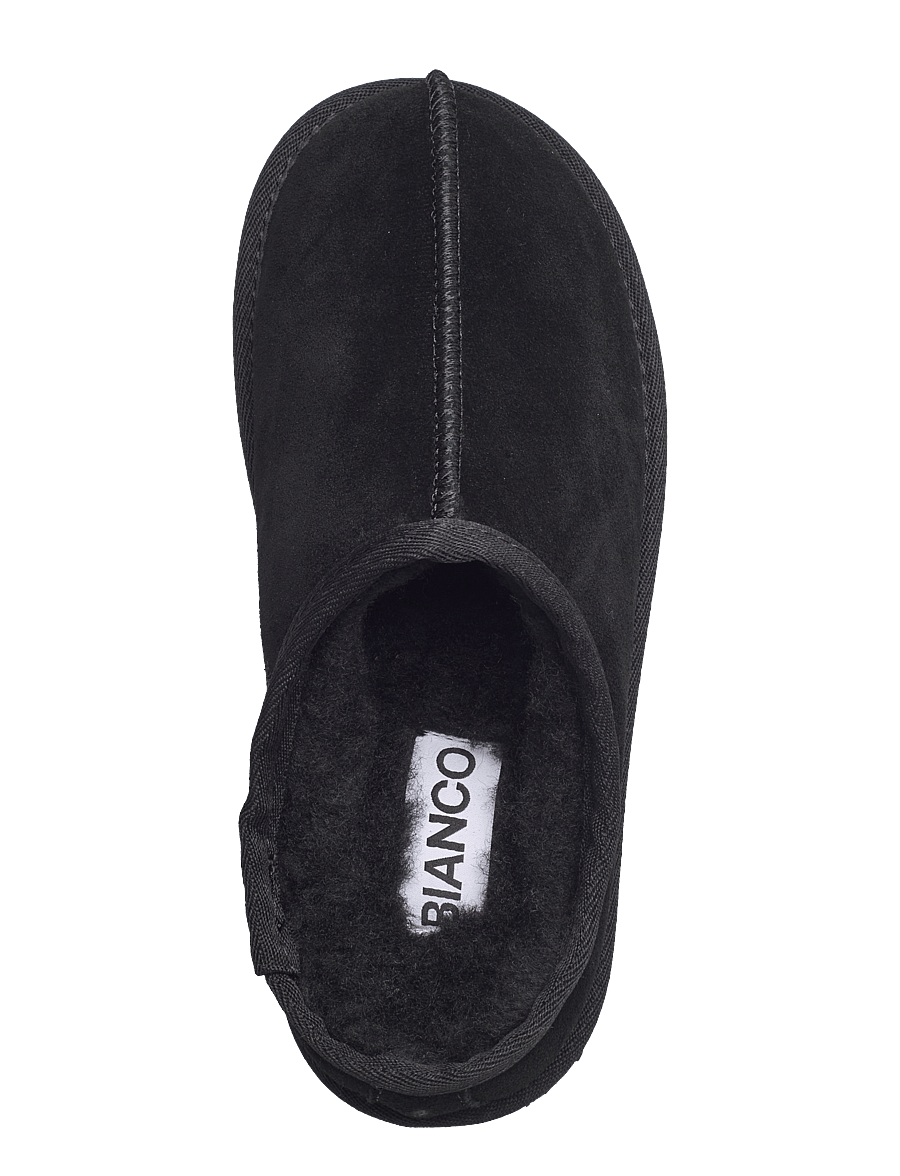 Bianco - BIASNOW Slip In Shoe Suede - mules plates - black - 3
