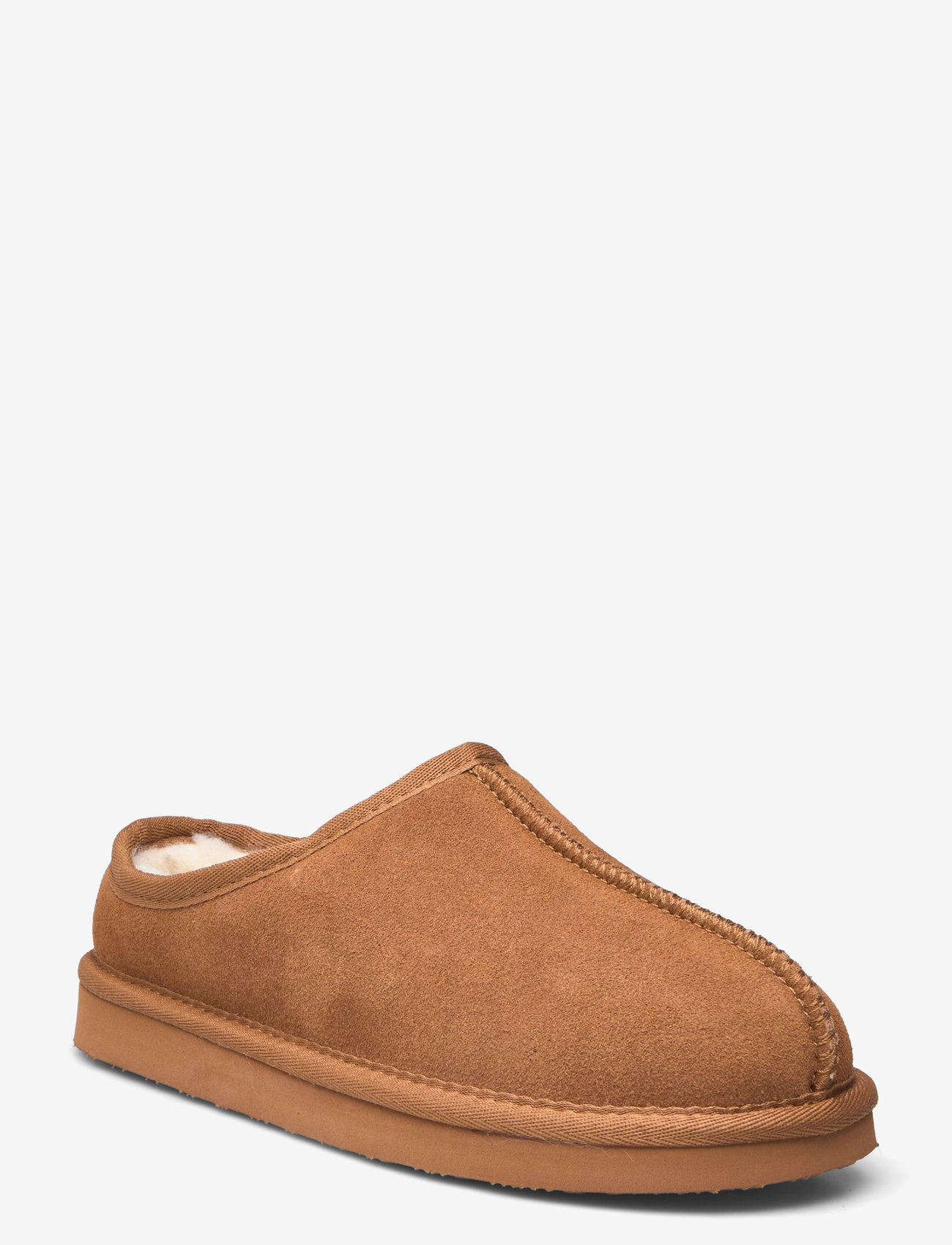 Bianco - BIASNOW Slip In Shoe Suede - platta mules - cognac - 0