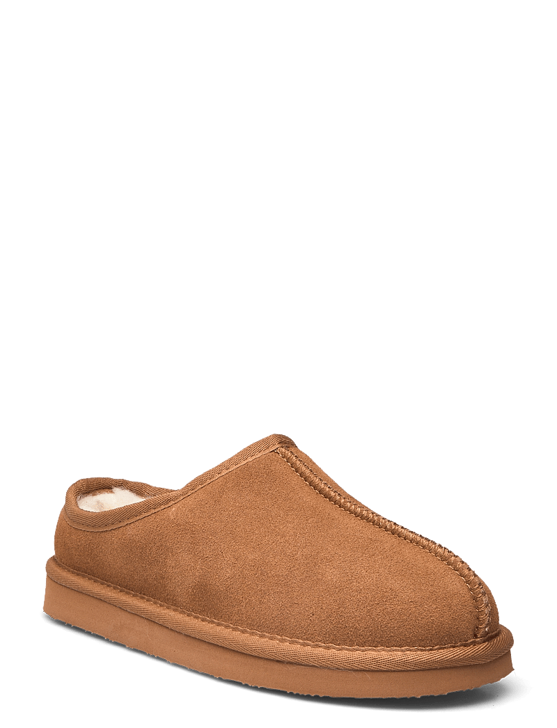Bianco - BIASNOW Slip In Shoe Suede - kontsata muula-stiilid jalanõud - cognac - 0