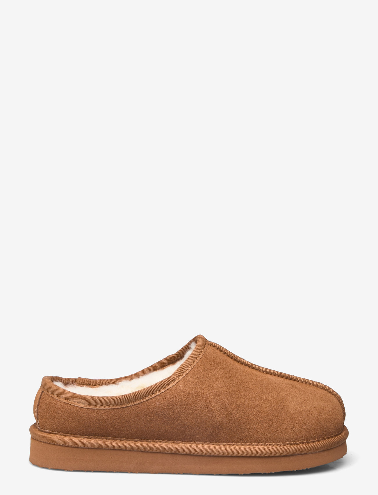 Bianco - BIASNOW Slip In Shoe Suede - platta mules - cognac - 1