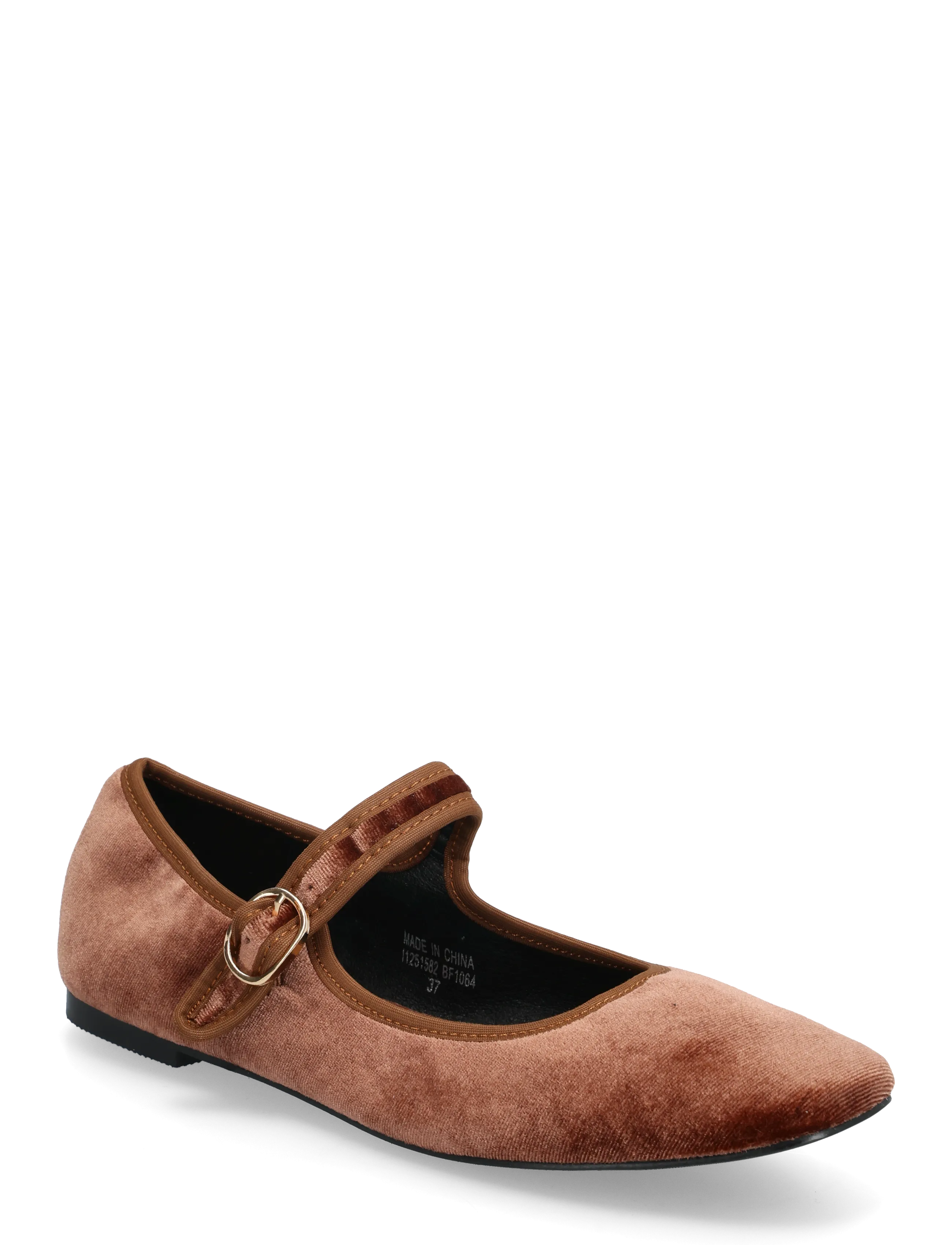 Bianco BIALILJA Mary Jane Velvet - Baleriinad - DARK BROWN / brown