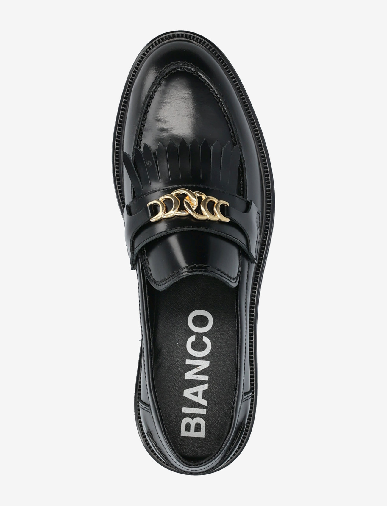 Bianco - BIAADDA Fringe Chain Loafer Polido - erilised sündmused - black - 3