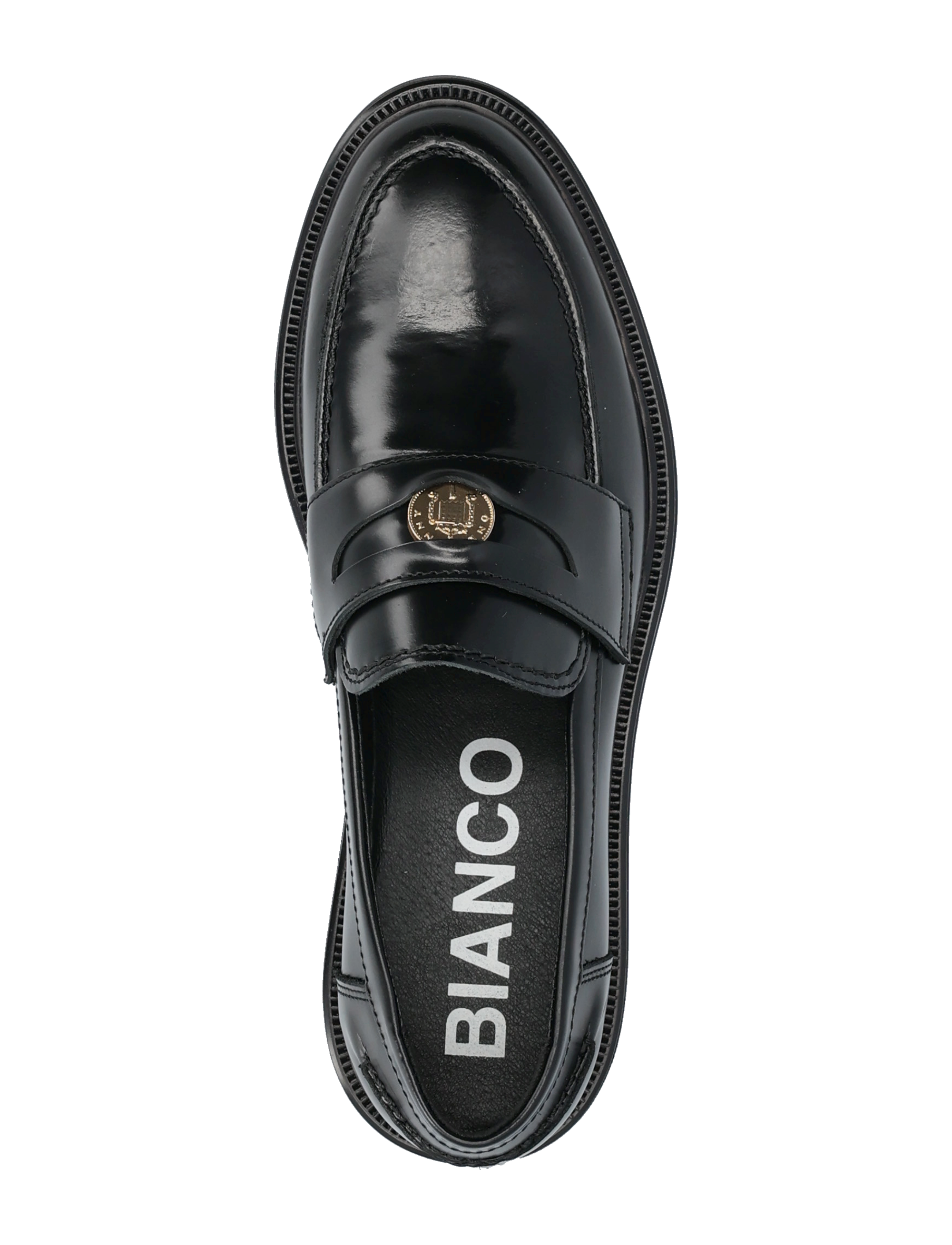 Bianco - BIAADDA Penny Loafer Coin Polido - black - 4
