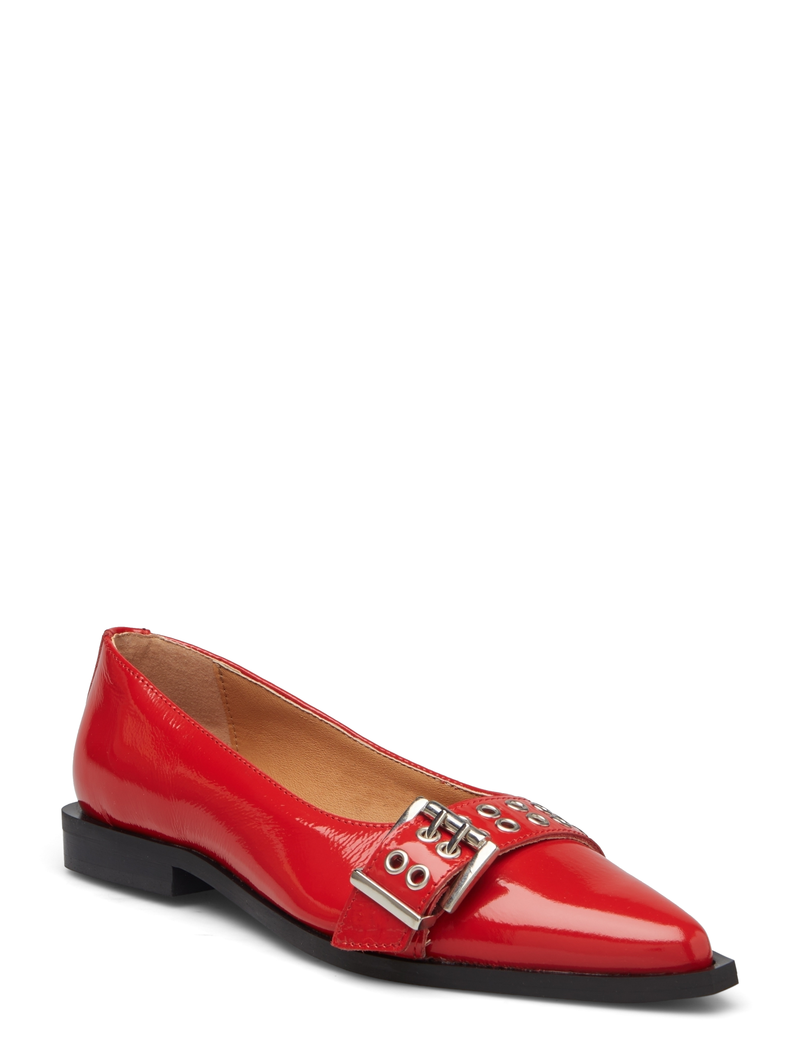 BIAVICTORIA Buckle Ballet Flat Nappalak - RED NAPPALAK